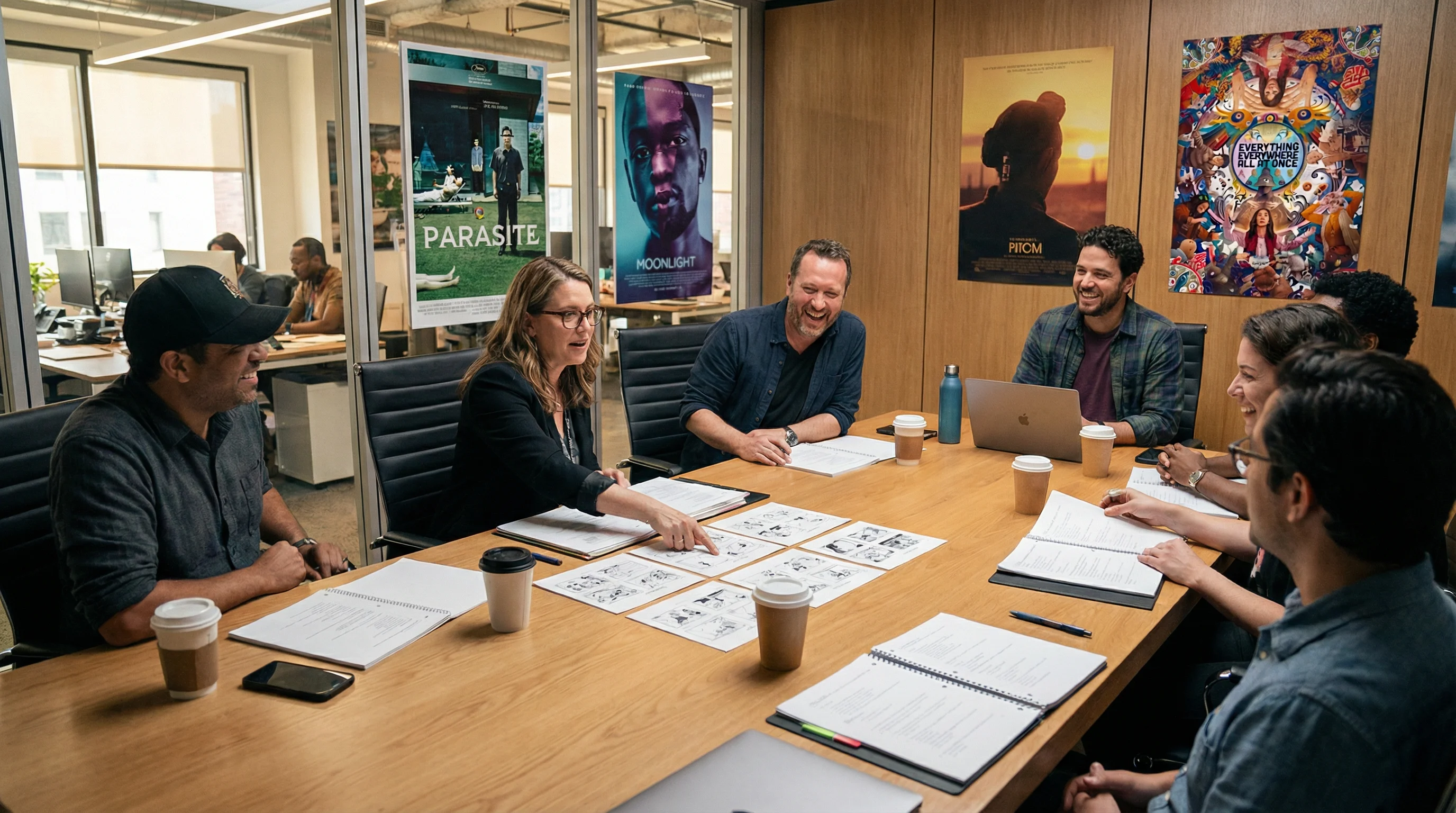 大型影视集团制作会议现场