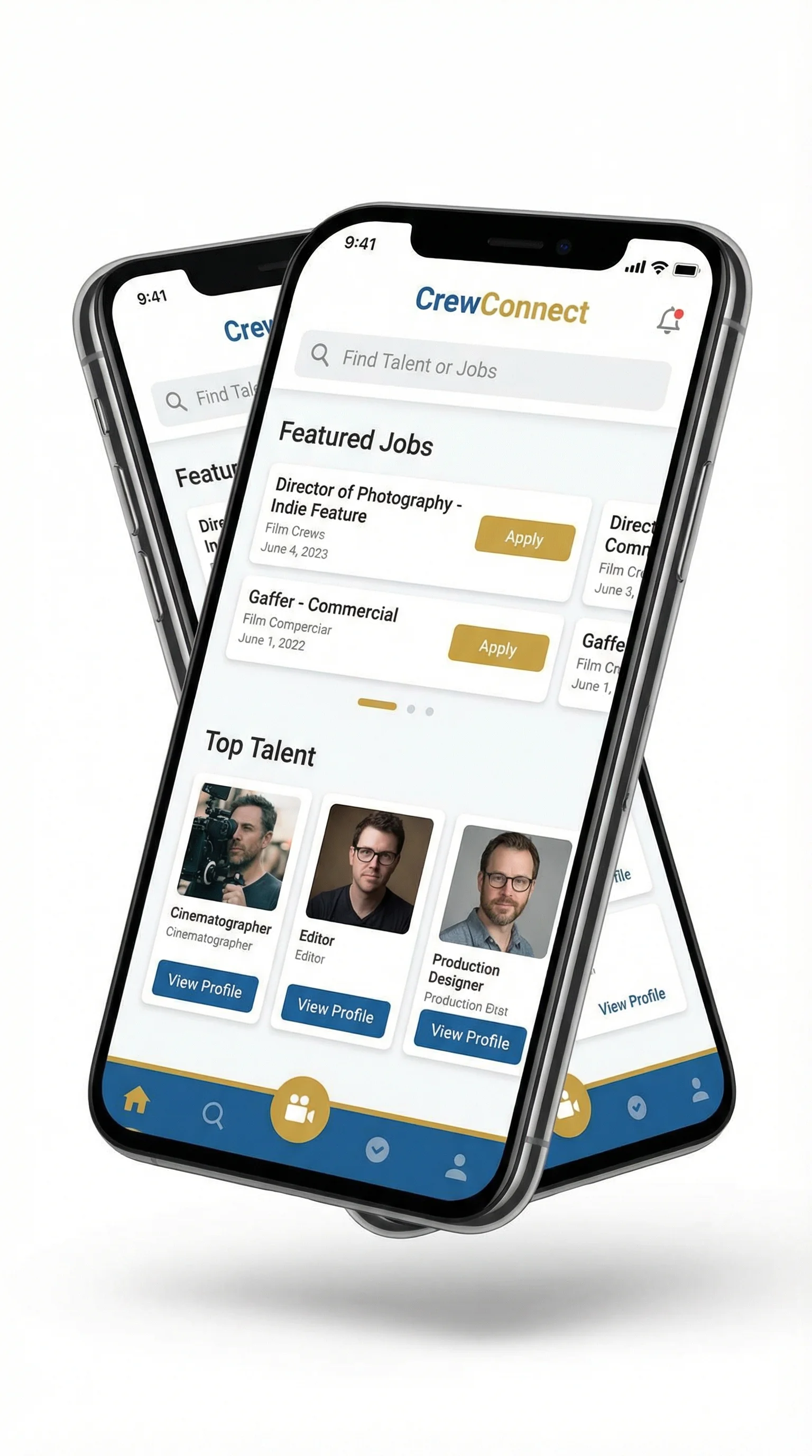 日韩大片b站免费观看直播移动端APP界面展示 - 影视招聘应用